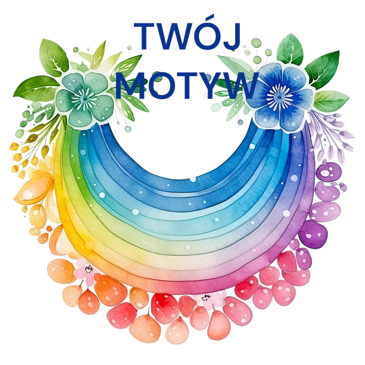 Personalizowany Prezent Poduszka z Twoim Pupilem / Tęcza 6
