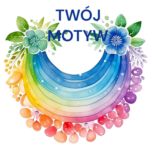 Personalizowany Prezent Poduszka z Twoim Pupilem / Tęcza 6