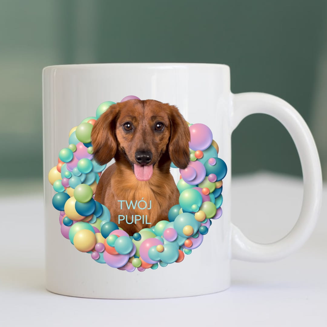 Personalizowany Kubek ze zdjęciem Twojego Pupila / Balony 1