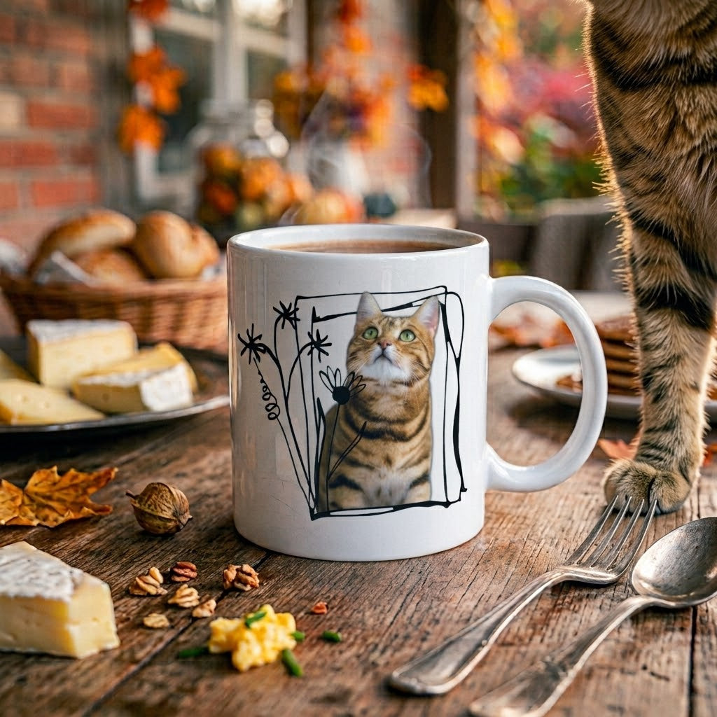 Personalizowany Kubek ze zdjęciem Twojego Pupila / Ramka Natura