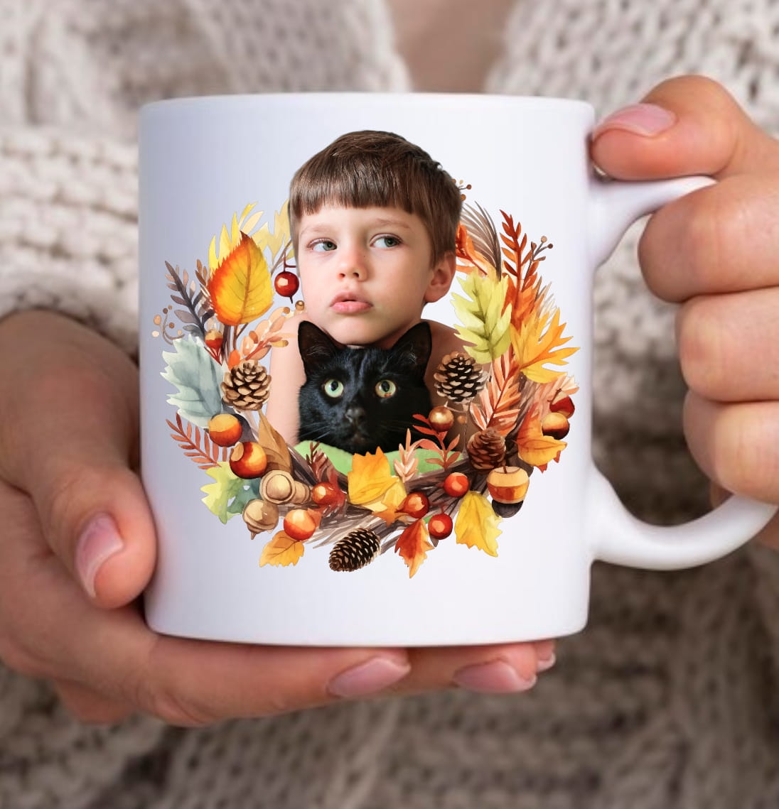 Personalizowany Kubek ze zdjęciem Twojego Pupila / Jesień 11