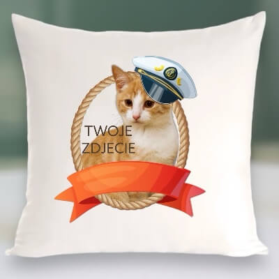 Personalizowany Prezent Poduszka z Twoim Pupilem / Morskie Opowieści 1