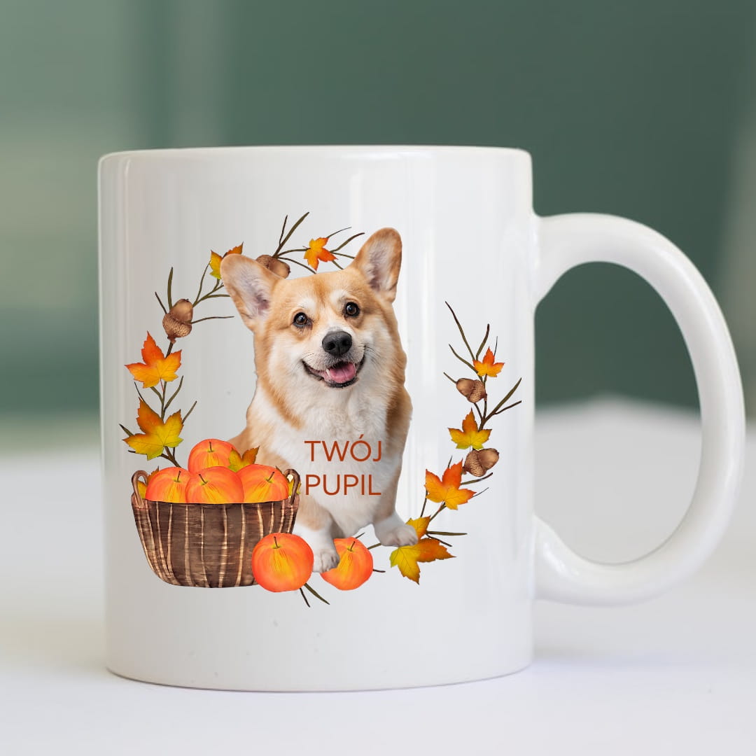 Personalizowany Kubek ze zdjęciem Twojego Pupila / Jesień 2