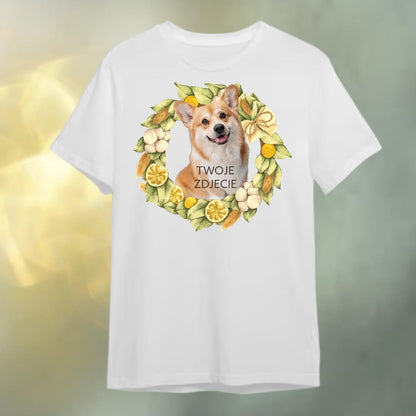 T-shirt z nadrukiem Twój Pupil na koszulce Biały / Czarny / Unisex / Cytryny 3