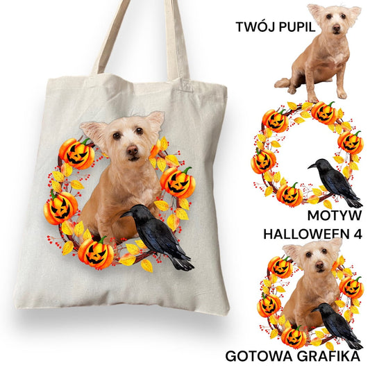 Personalizacja eko Torba ze zdjęciem Twojego Pupila / Halloween 4