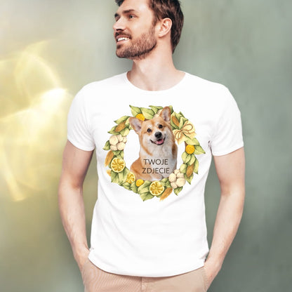 T-shirt z nadrukiem Twój Pupil na koszulce Biały / Czarny / Unisex / Cytryny 3