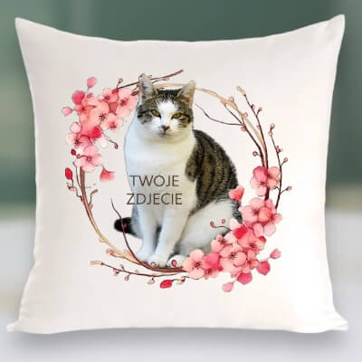 Personalizowany Prezent Poduszka z Twoim Pupilem / Wiosna 1