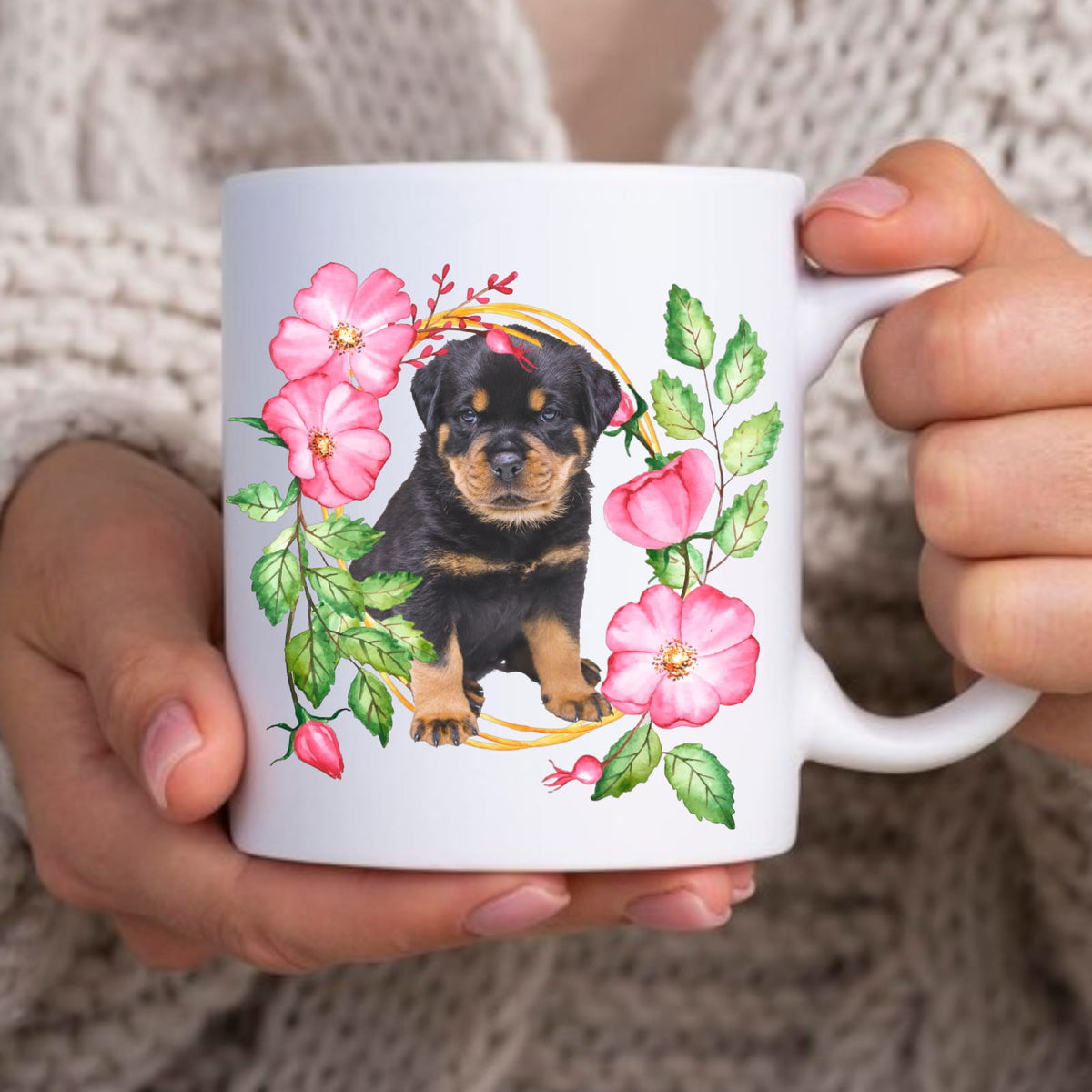 Personalizowany Kubek ze zdjęciem Twojego Pupila / Róża 1