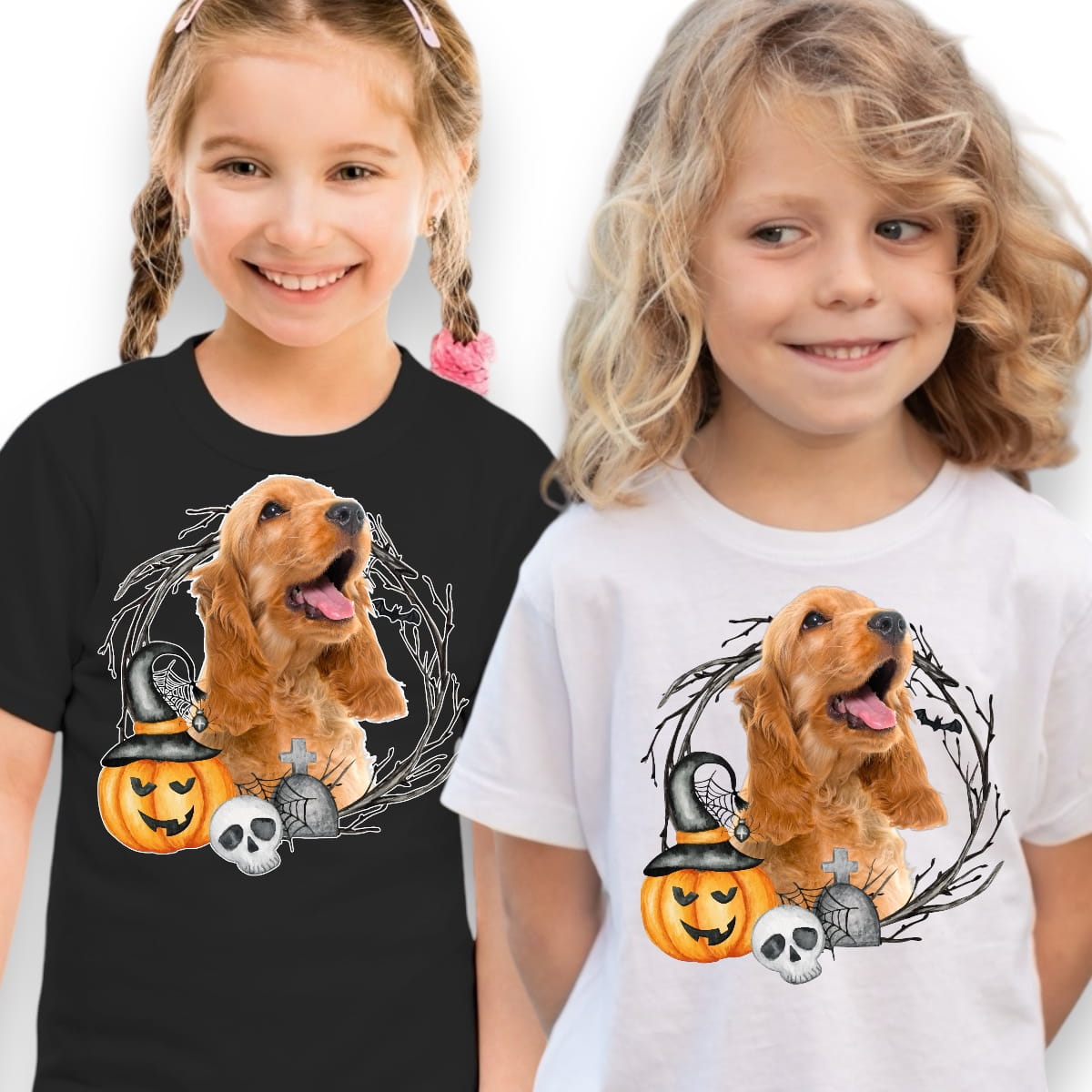 Koszulka z Twoim Pupilem Personalizacja / Biała / Czarna / Dziecięca Unisex / Halloween 7