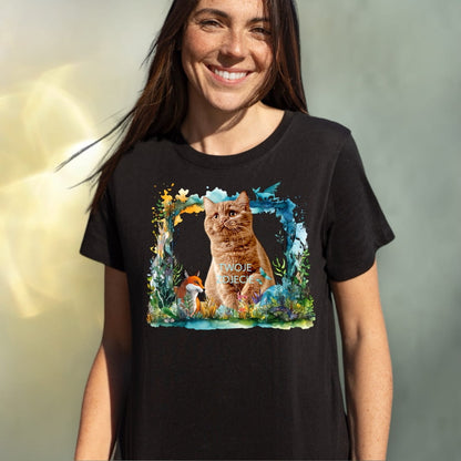 T-shirt z nadrukiem Twój Pupil na koszulce Biały / Czarny / Unisex / Magia 2