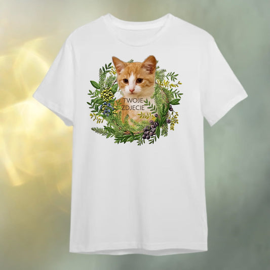 T-shirt z nadrukiem Twój Pupil na koszulce Biały / Czarny / Unisex / Las 4