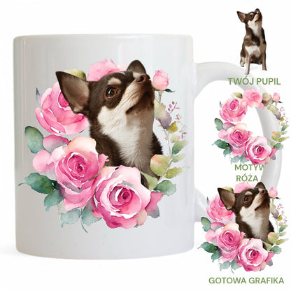 Personalizowany Kubek ze zdjęciem Twojego Pupila / Róża 5