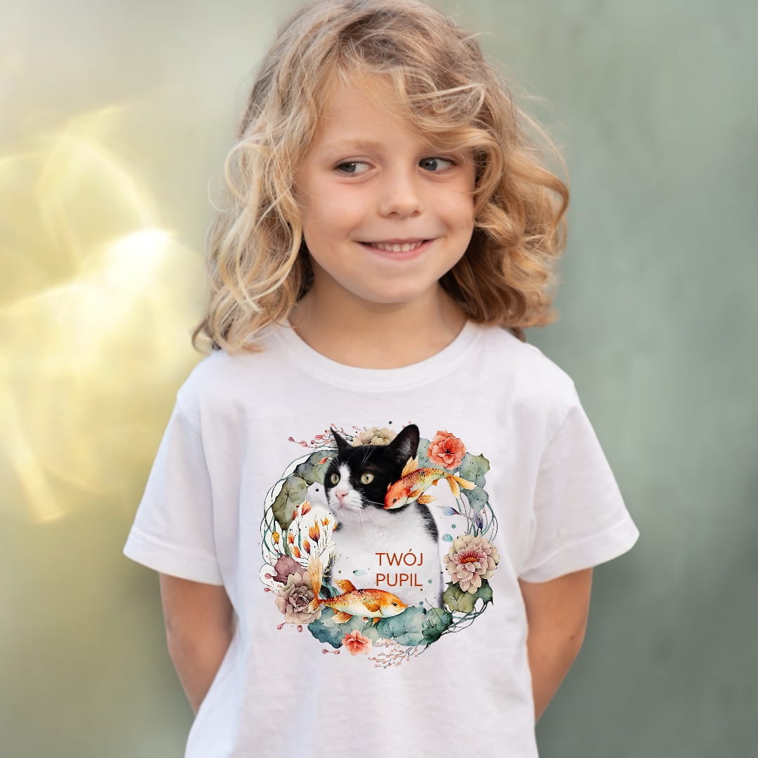 Koszulka z Twoim Pupilem Personalizacja / Biała / Czarna / Dziecięca Unisex / Morskie opowieści 3