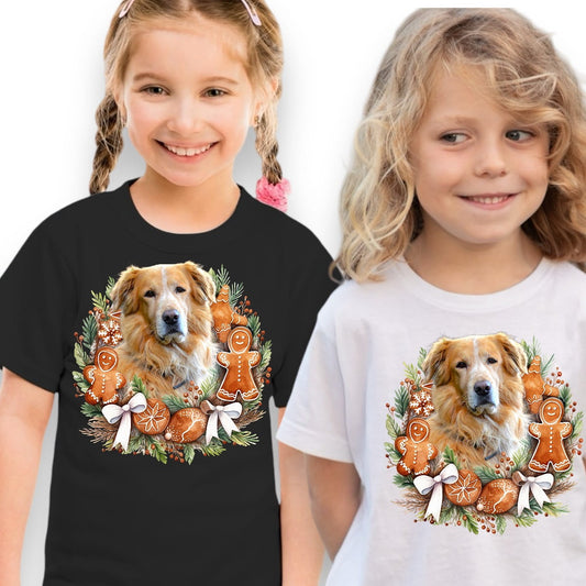 Koszulka z Twoim Pupilem Personalizacja / Biała / Czarna / Dziecięca Unisex / Boże Narodzenie 28