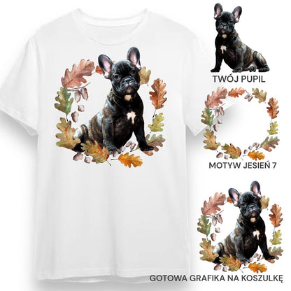 T-shirt z nadrukiem Twój Pupil na koszulce Biały / Czarny / Unisex / Jesień 7