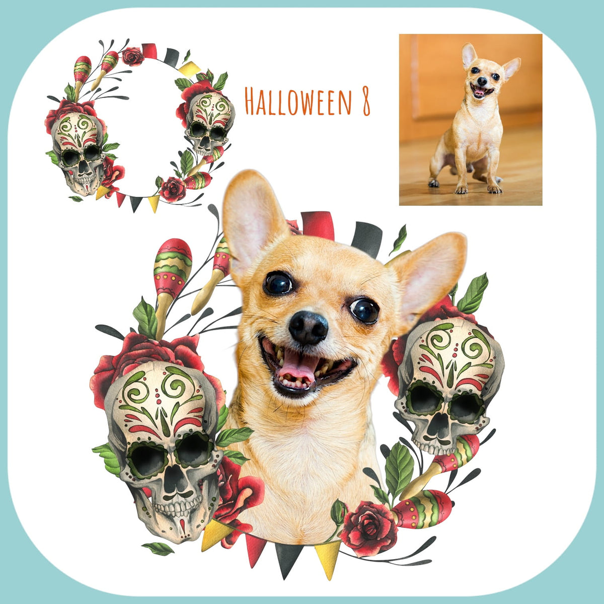Personalizacja eko Torba ze zdjęciem Twojego Pupila / Halloween 8