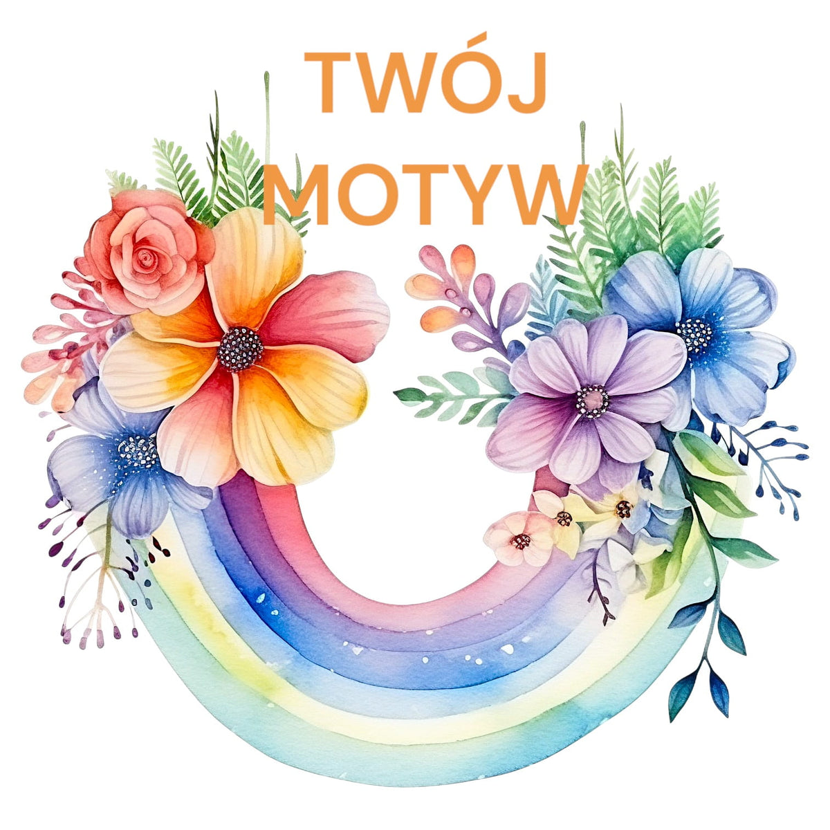Personalizowany Prezent Poduszka z Twoim Pupilem / Tęcza 5