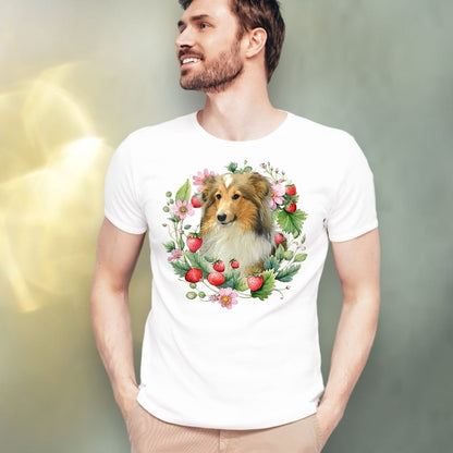 T-shirt z nadrukiem Twój Pupil na koszulce Biały / Czarny / Unisex / Truskawki 2