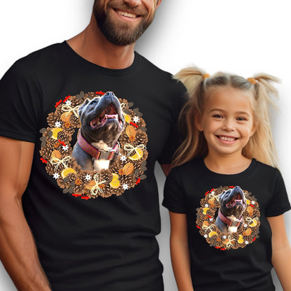 T-shirt z nadrukiem Twój Pupil na koszulce Biały / Czarny / Unisex / Boże Narodzenie 19