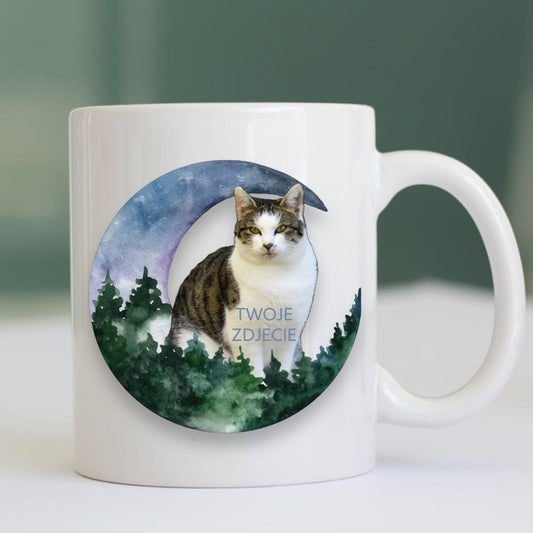 Personalizowany Kubek ze zdjęciem Twojego Pupila / Księżyc 1