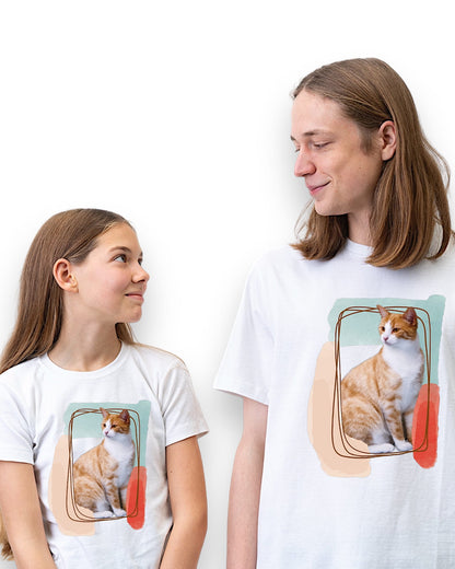 T-shirt z nadrukiem Twój Pupil na koszulce Biały / Czarny / Unisex / Pastele