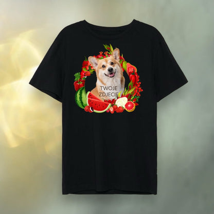 T-shirt z nadrukiem Twój Pupil na koszulce Biały / Czarny / Unisex / Owoce 2