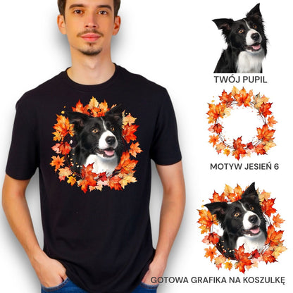 T-shirt z nadrukiem Twój Pupil na koszulce Biały / Czarny / Unisex / Jesień 6