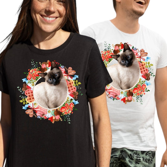 T-shirt z nadrukiem Twój Pupil na koszulce Biały / Czarny / Unisex / Serce 14