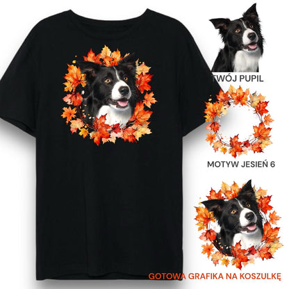 T-shirt z nadrukiem Twój Pupil na koszulce Biały / Czarny / Unisex / Jesień 6