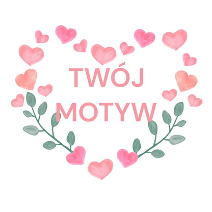 T-shirt z nadrukiem Twój Pupil na koszulce Biały / Czarny / Unisex / Serce 18