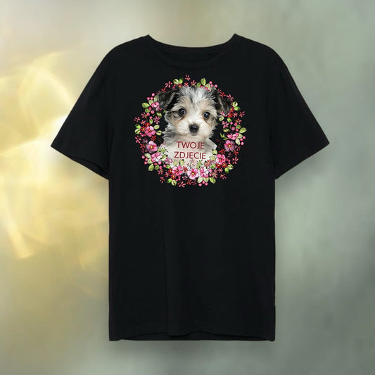 T-shirt z nadrukiem Twój Pupil na koszulce Biały / Czarny / Unisex / Wiosna 12