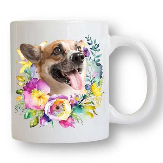 Personalizowany Kubek ze zdjęciem Twojego Pupila / Piwonie 2