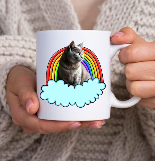 Personalizowany Kubek ze zdjęciem Twojego Pupila / Tęcza 4