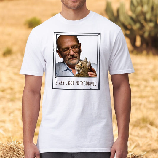 T-shirt z nadrukiem Twój Pupil na koszulce Biały / Unisex / Polaroid