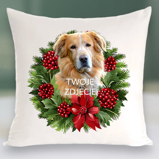 Personalizowany Prezent Poduszka z Twoim Pupilem / Boże Narodzenie 1
