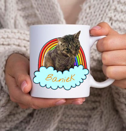 Personalizowany Kubek ze zdjęciem Twojego Pupila / Tęcza 4