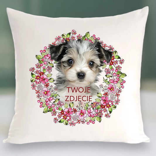 Personalizowany Prezent Poduszka z Twoim Pupilem / Wiosna 12