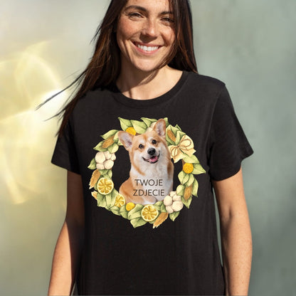 T-shirt z nadrukiem Twój Pupil na koszulce Biały / Czarny / Unisex / Cytryny 3