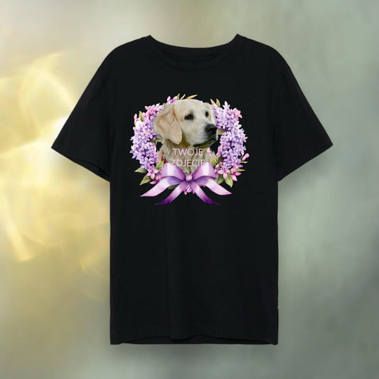 T-shirt z nadrukiem Twój Pupil na koszulce Biały / Czarny / Unisex / Bez 1