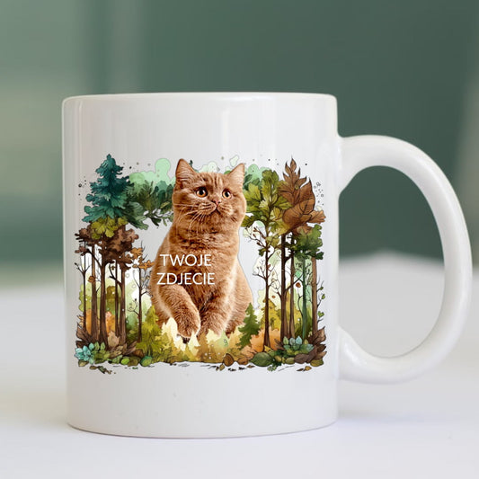 Personalizowany Kubek ze zdjęciem Twojego Pupila / Las 5