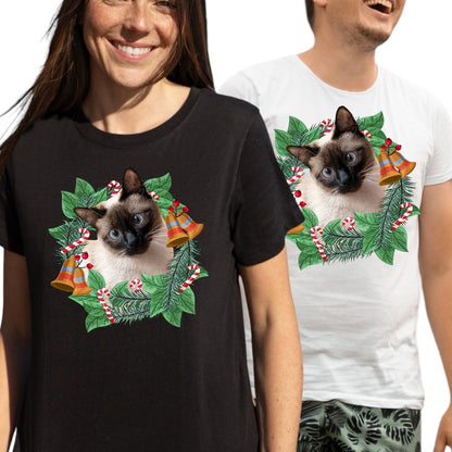 T-shirt z nadrukiem Twój Pupil na koszulce Biały / Czarny / Unisex / Boże Narodzenie 12