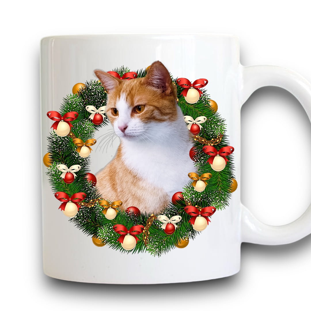 Personalizowany Kubek ze zdjęciem Twojego Pupila / Boże Narodzenie 30
