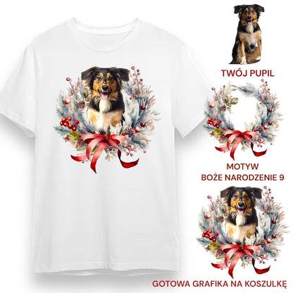 T-shirt z nadrukiem Twój Pupil na koszulce Biały / Czarny / Unisex / Boże Narodzenie 9