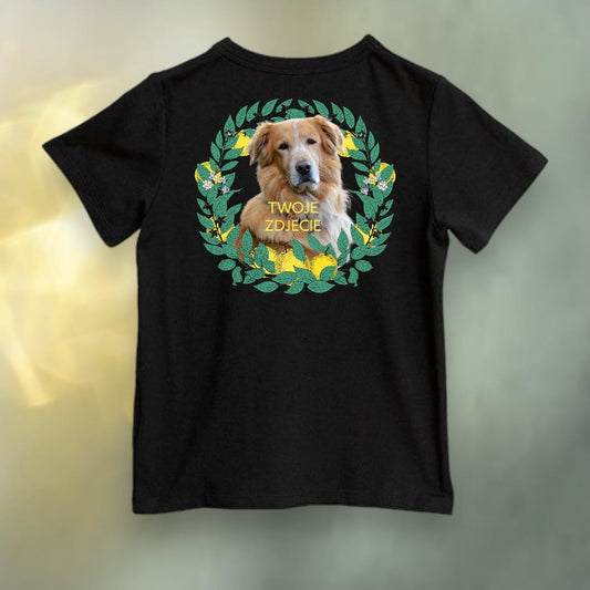 Koszulka z Twoim Pupilem Personalizacja / Biała / Czarna / Dziecięca Unisex / Cytryny 1