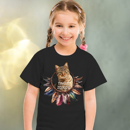 Koszulka z Twoim Pupilem Personalizacja / Biała / Czarna / Dziecięca Unisex / Boho