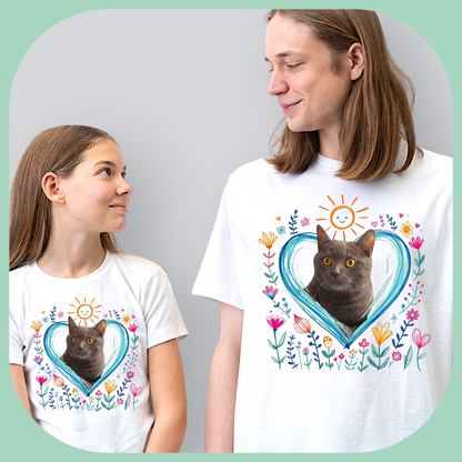 Koszulka z Twoim Pupilem Personalizacja / Biała / Czarna / Dziecięca Unisex / Laurka