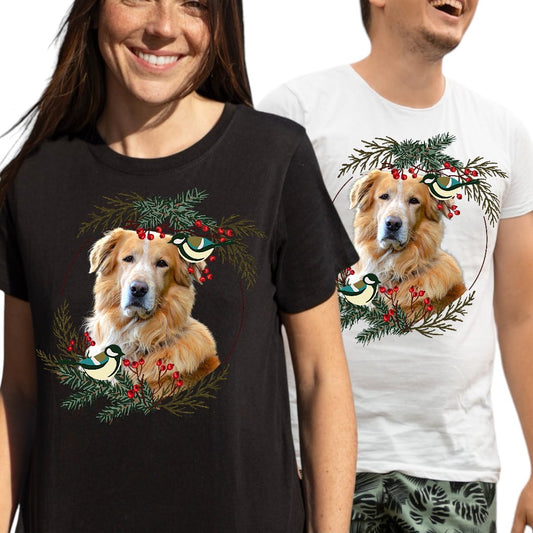 T-shirt z nadrukiem Twój Pupil na koszulce Biały / Czarny / Unisex / Boże Narodzenie 29