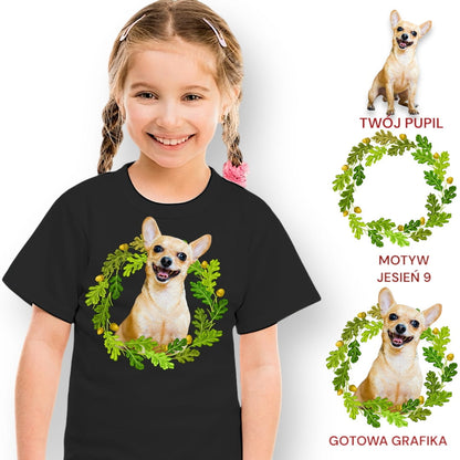 Koszulka z Twoim Pupilem Personalizacja / Biała / Czarna / Dziecięca Unisex / Jesień 9