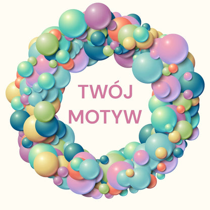 Koszulka z Twoim Pupilem Personalizacja / Biała / Czarna / Dziecięca Unisex / Balony 1