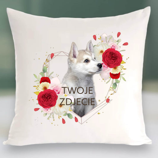 Personalizowany Prezent Poduszka z Twoim Pupilem / Serce 6